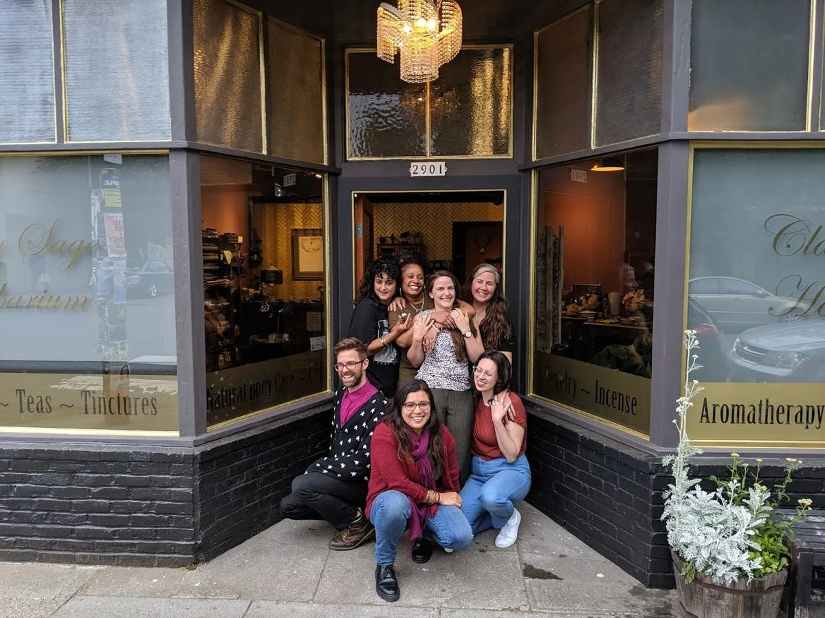 Clary Sage Herbarium storefront and team