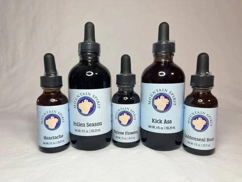 Mountain Spirit Herbals bottled herbal tinctures
