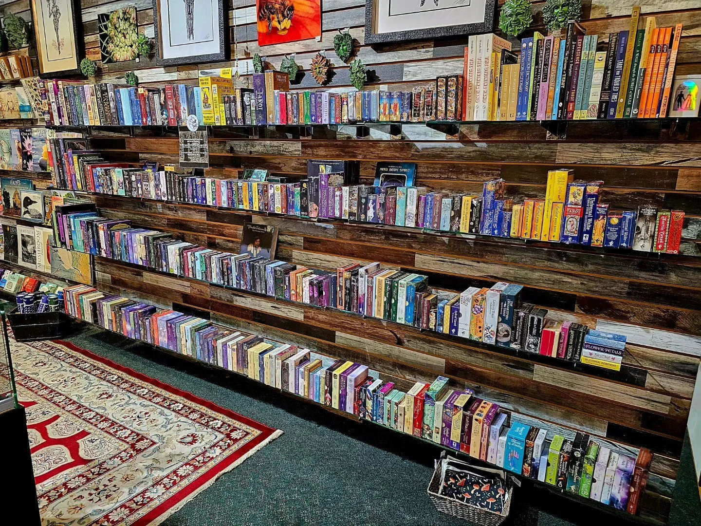 Books and gifts displayed at Radiance
