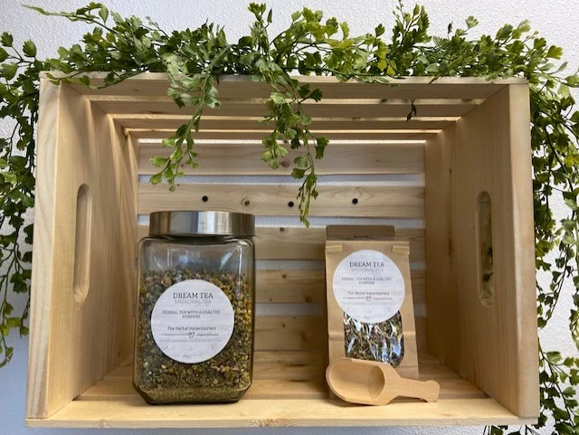 Packaged botanical products at The Herbal Haberdashery