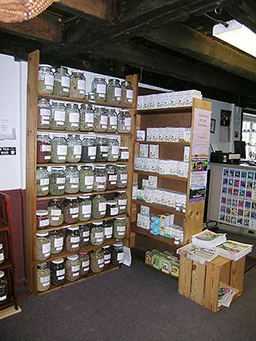 Bulk herbs and teas inside Alternatives For Health Herbal Apothecary