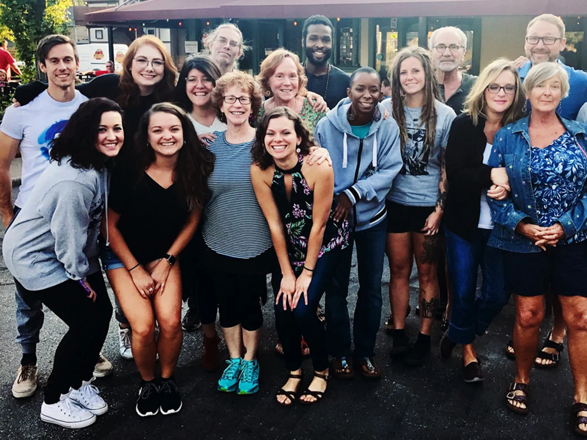 The Good Earth Natural Food Co. team pictured outside the shop