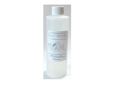 Magus Books and Herbs’ labeled Holy Water bottle from its featured catalog