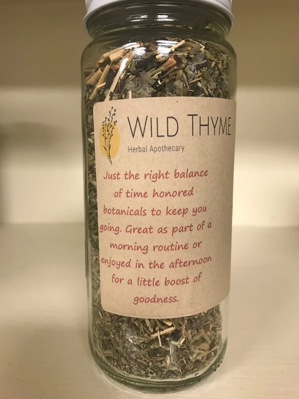 Herbal product photograph published by Wild Thyme Herbal Apothecary